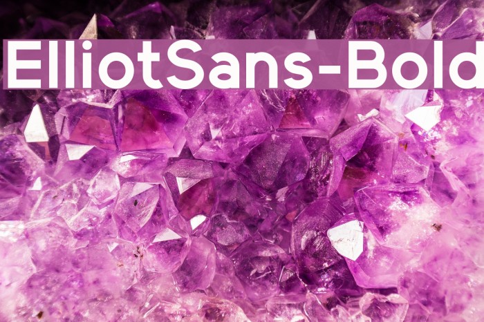 ElliotSans-Bold Font examples
