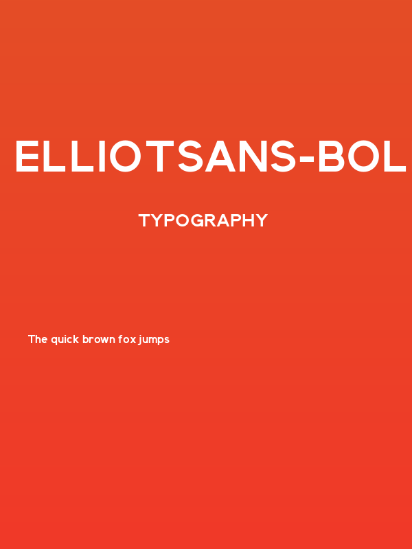 ElliotSans-Bold Poster