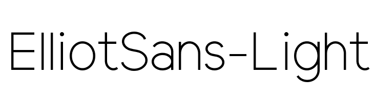 ElliotSans-Light Font