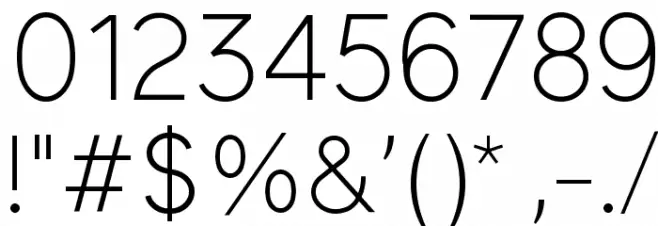 ElliotSans-Light Font OTHER CHARS