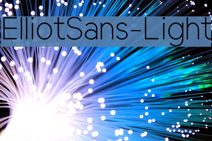 ElliotSans-Light Font examples