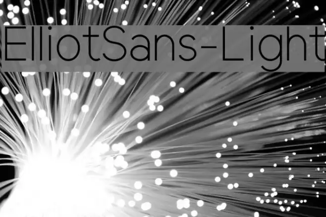 ElliotSans-Light Example 2