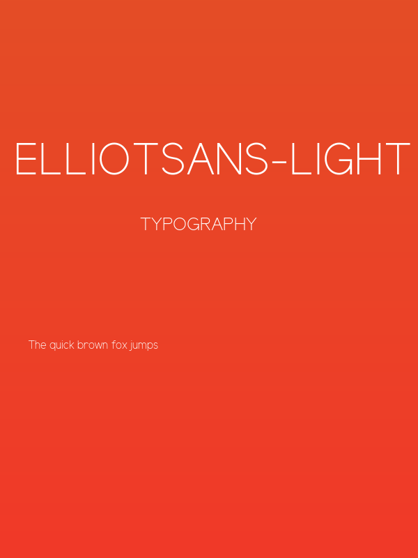 ElliotSans-Light Poster