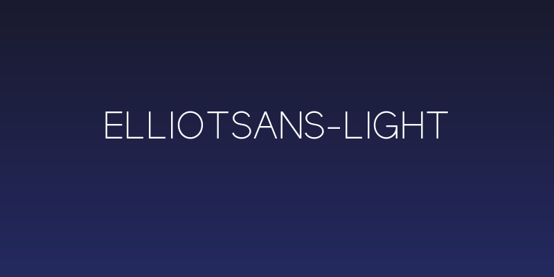 ElliotSans-Light Social Header