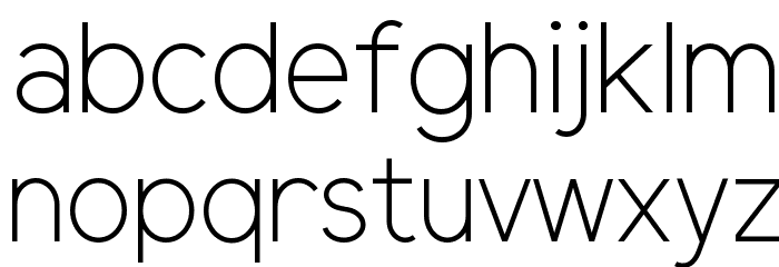 ElliotSans-Light Font LOWERCASE