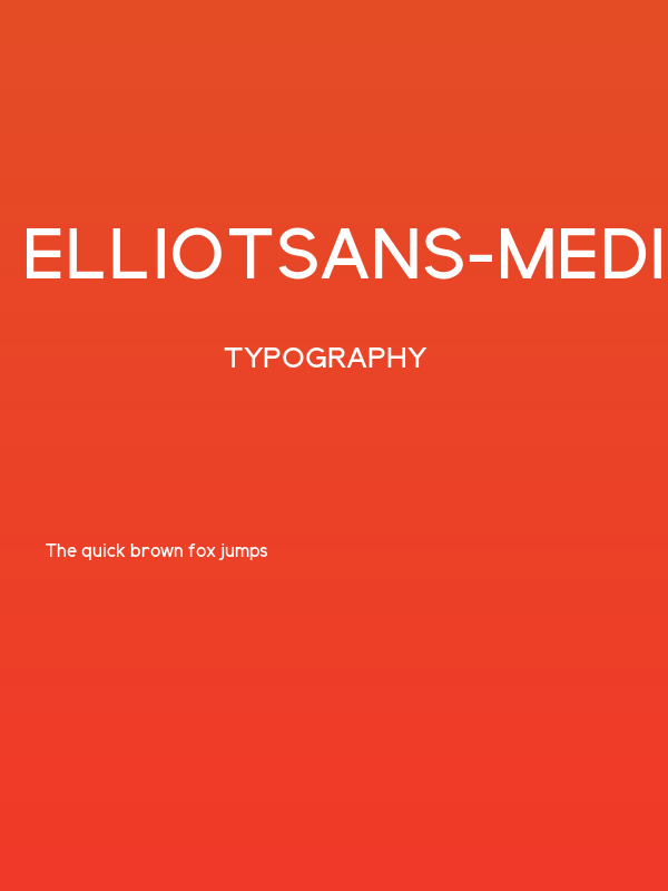 ElliotSans-Medium Poster