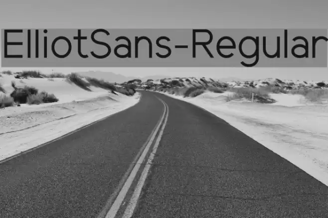 ElliotSans-Regular Font examples