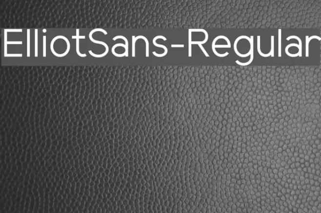 ElliotSans-Regular Font examples