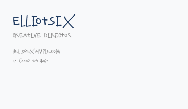ElliotSix Business Card