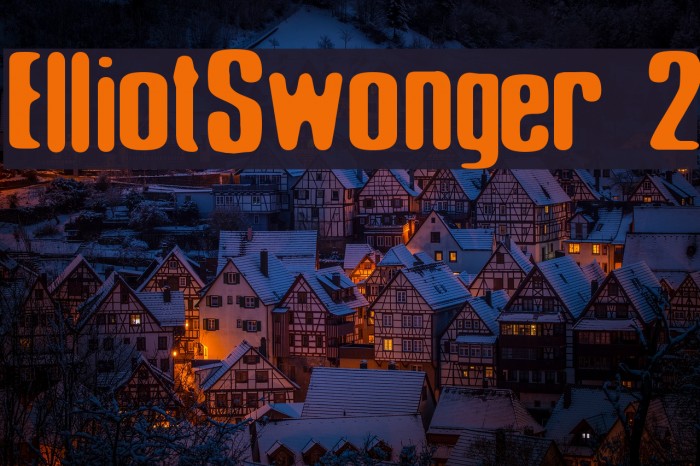 Elliot_Swonger 2 Font examples
