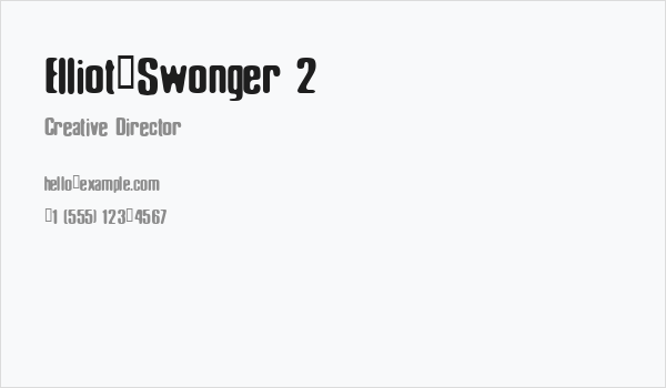 Elliot_Swonger 2 Business Card