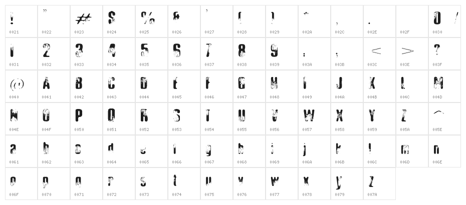 Elliot's Bad Day 4 Character Map