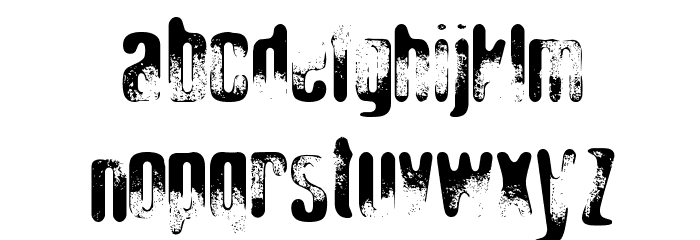 Elliot's Bad Day 4 Font LOWERCASE