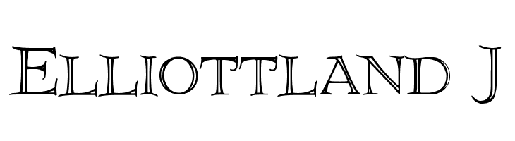 Elliottland J  नि: शुल्क फ़ॉन्ट्स डाउनलोड