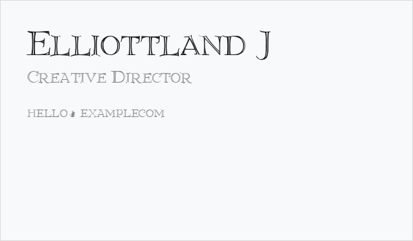 Elliottland J Business Card