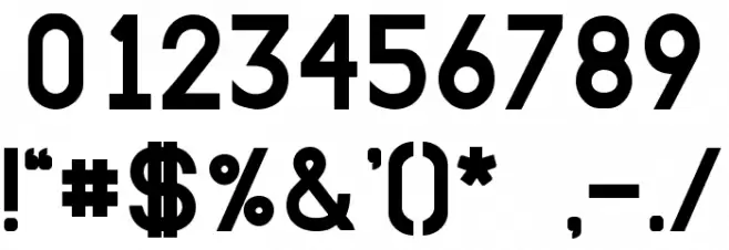 EllipticaBold Font OTHER CHARS
