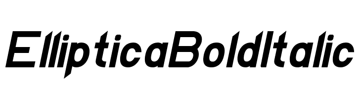 EllipticaBoldItalic Font