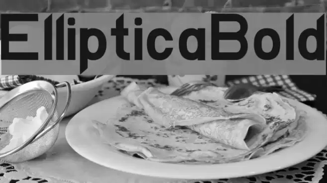EllipticaBold Font examples