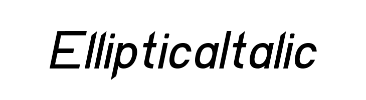 EllipticaItalic Font