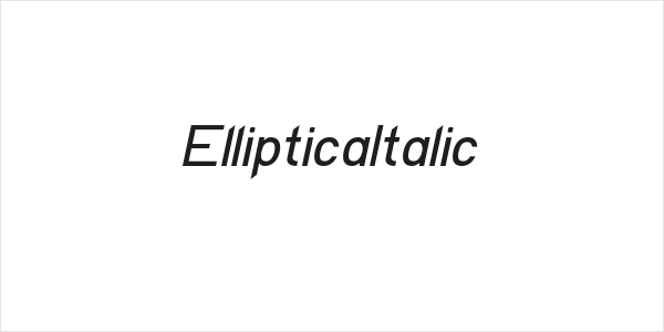 EllipticaItalic Logo