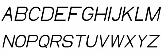 EllipticaLightItalic Fonte MAIÚSCULAS