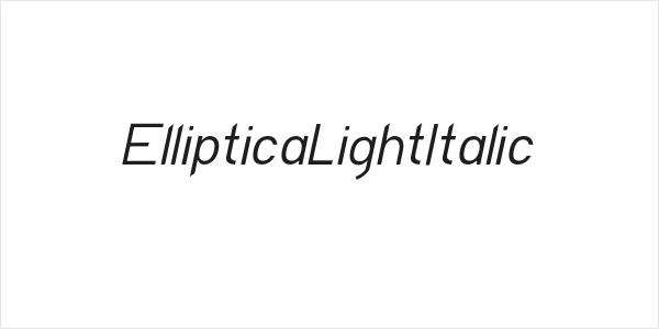 EllipticaLightItalic Logo