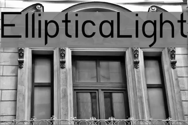 EllipticaLight Font examples