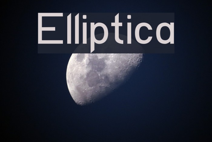Elliptica Font examples