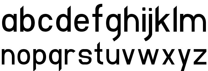 Elliptica Font LOWERCASE
