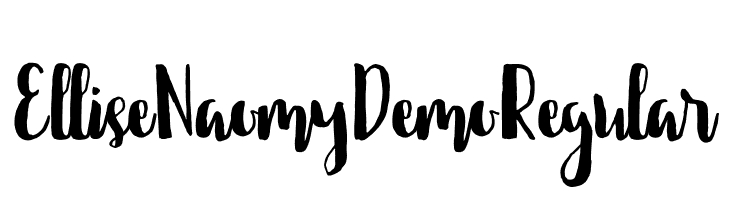 Ellise Naomy Demo Regular  नि: शुल्क फ़ॉन्ट्स डाउनलोड