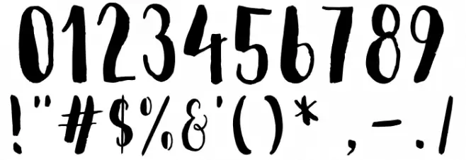 Ellise Naomy Demo Regular Font OTHER CHARS