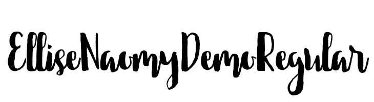 Ellise Naomy Demo Regular  नि: शुल्क फ़ॉन्ट्स डाउनलोड