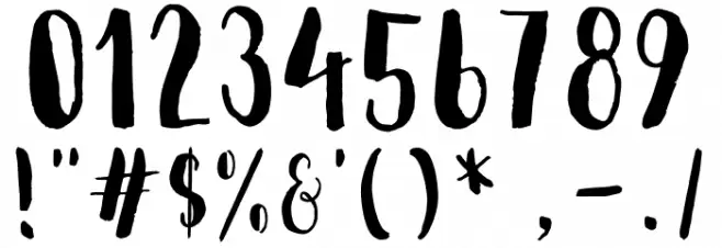 Ellise Naomy Demo Regular Font OTHER CHARS