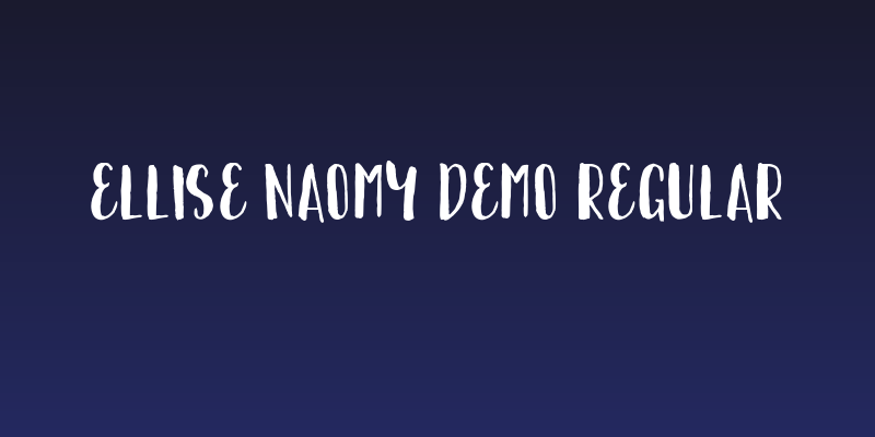 Ellise Naomy Demo Regular Social Header
