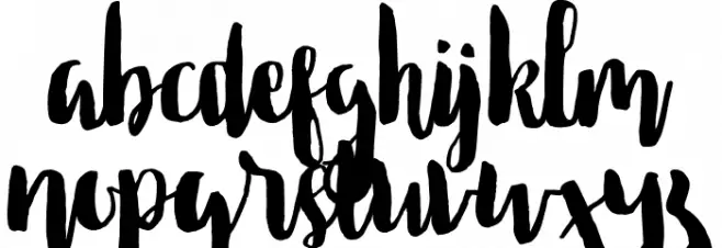 Ellise Naomy Demo Regular Schriftart Kleinbuchstaben