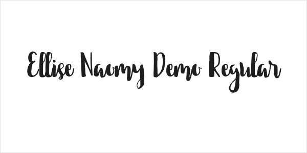 Ellise Naomy Demo Regular Logo