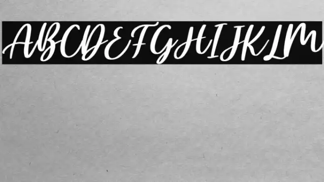 Ellisha Italic Example 2