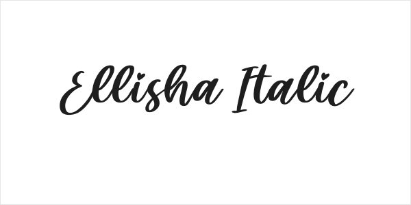 Ellisha Italic Logo