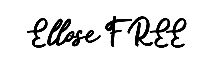 Ellose FREE  Frei Schriftart Herunterladen