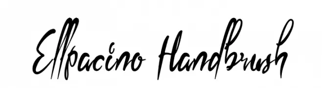 Ellpacino Handbrush  Frei Schriftart Herunterladen