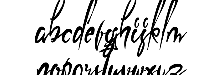 Ellpacino Handbrush Font LOWERCASE