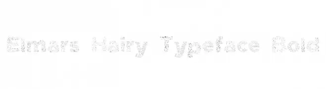 Elmars Hairy Typeface Bold  Fuentes Gratis Descargar