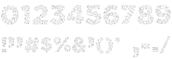 Elmars Hairy Typeface Bold Font OTHER CHARS