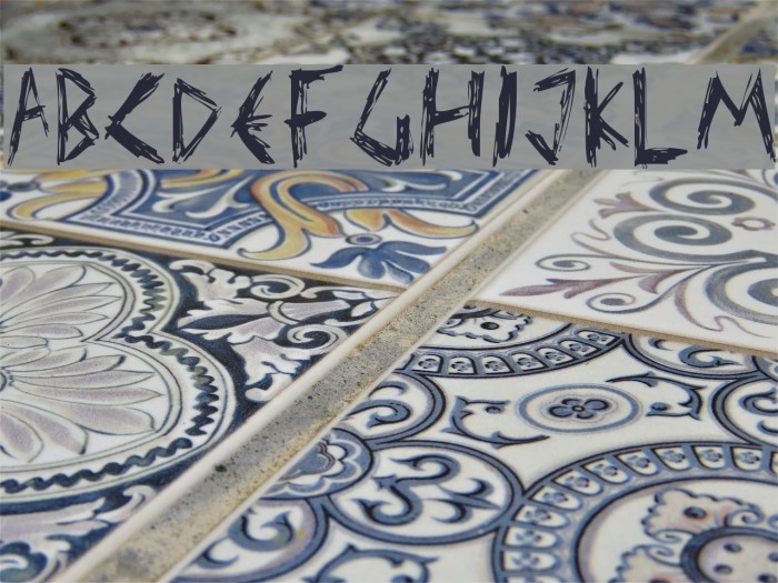 Elmar's scratch type Font examples