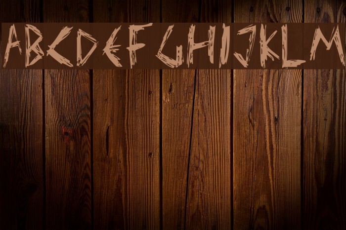 Elmar's scratch type Font examples