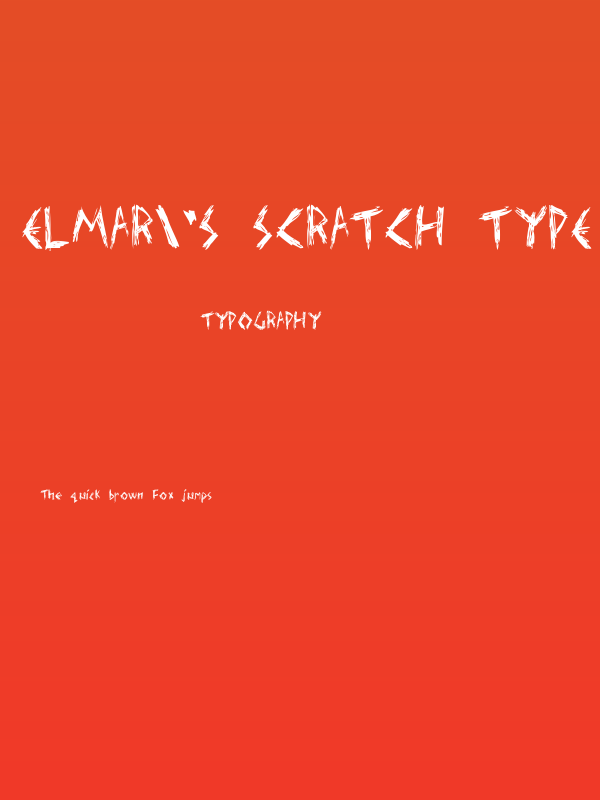 Elmar's scratch type Poster