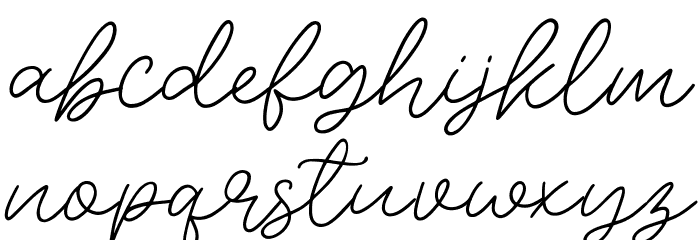 Elmimore Font LOWERCASE