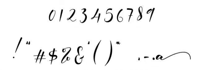 Elmira Font OTHER CHARS