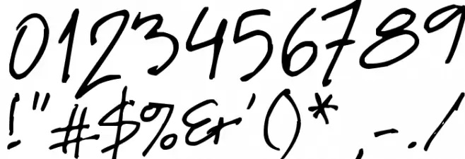 Elmo Font OTHER CHARS