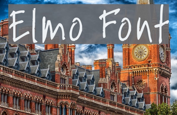Elmo Font examples